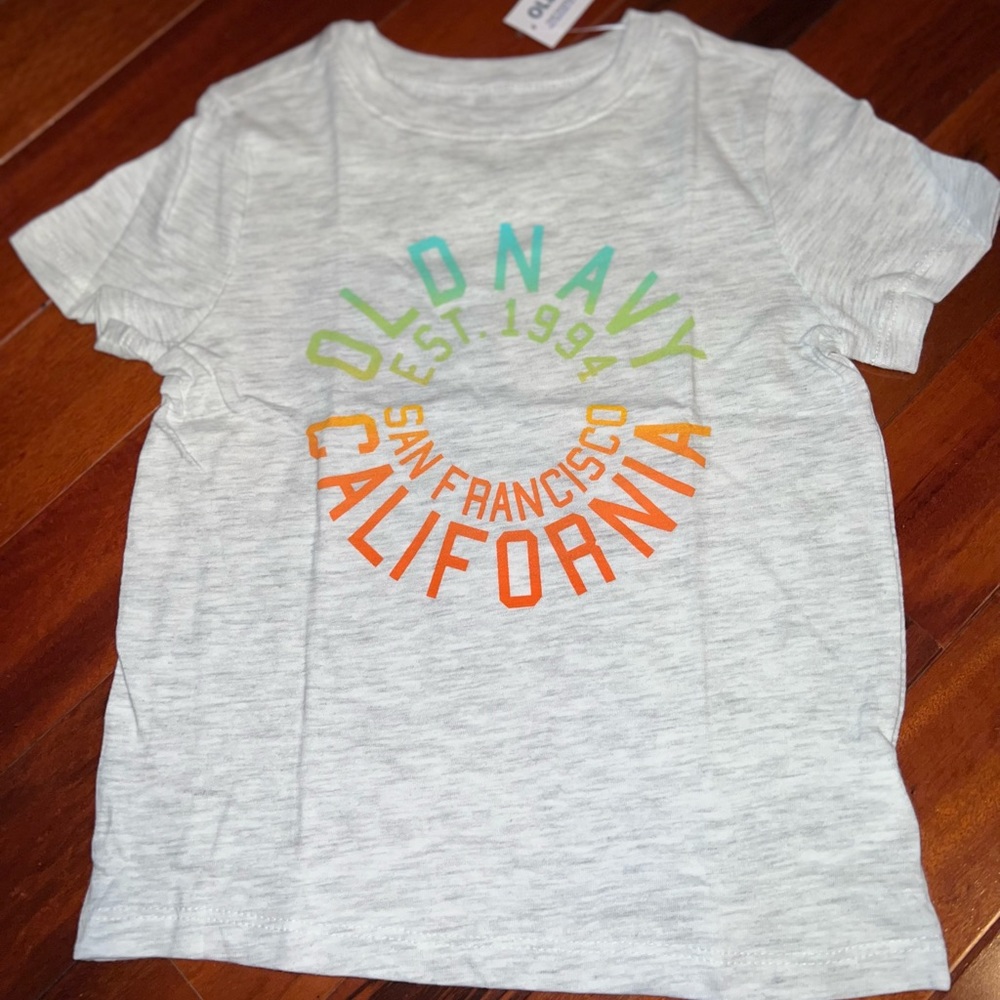 Old Navy tee with Multi-Colored Logo